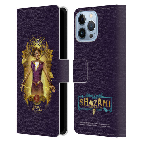 Shazam!: Fury Of The Gods Graphics Darla Leather Book Wallet Case Cover For Apple iPhone 13 Pro Max