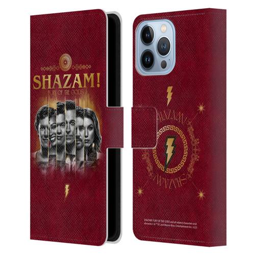 Shazam!: Fury Of The Gods Graphics Poster Leather Book Wallet Case Cover For Apple iPhone 13 Pro Max
