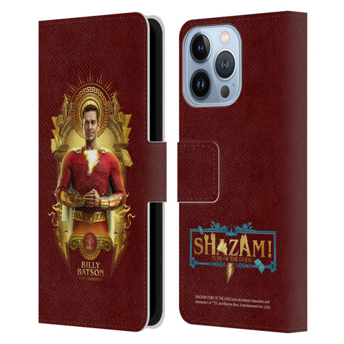 Shazam!: Fury Of The Gods Graphics Billy Leather Book Wallet Case Cover For Apple iPhone 13 Pro