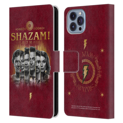 Shazam!: Fury Of The Gods Graphics Poster Leather Book Wallet Case Cover For Apple iPhone 14
