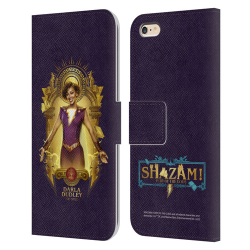 Shazam!: Fury Of The Gods Graphics Darla Leather Book Wallet Case Cover For Apple iPhone 6 Plus / iPhone 6s Plus