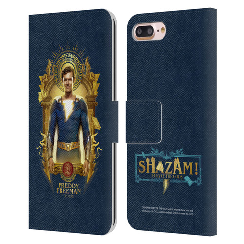 Shazam!: Fury Of The Gods Graphics Freddy Leather Book Wallet Case Cover For Apple iPhone 7 Plus / iPhone 8 Plus