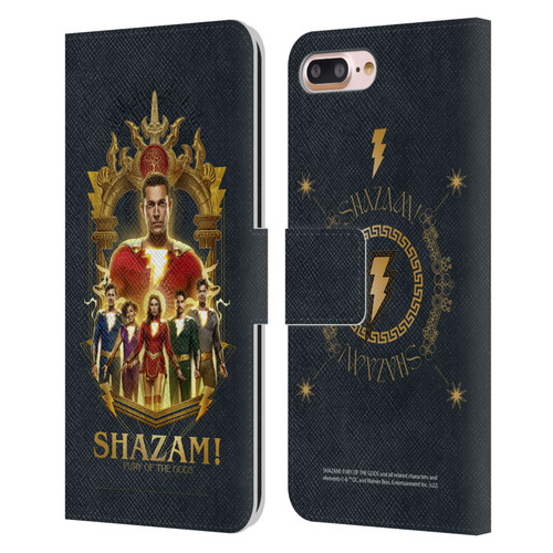 Shazam!: Fury Of The Gods Graphics Group Leather Book Wallet Case Cover For Apple iPhone 7 Plus / iPhone 8 Plus