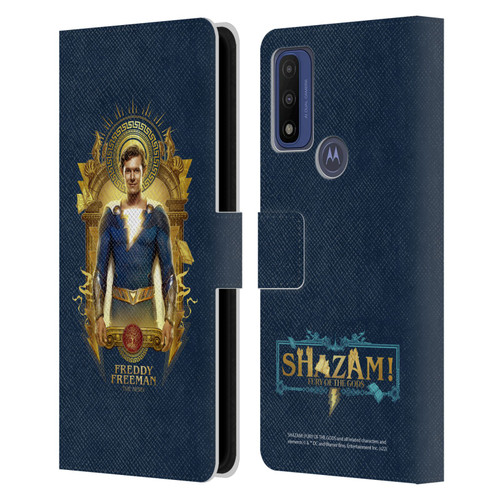 Shazam!: Fury Of The Gods Graphics Freddy Leather Book Wallet Case Cover For Motorola G Pure