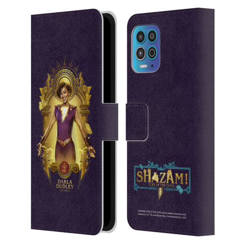 Shazam!: Fury Of The Gods Graphics Darla Leather Book Wallet Case Cover For Motorola Moto G100