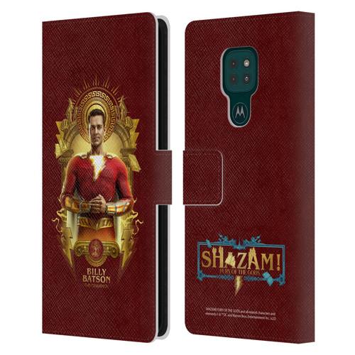 Shazam!: Fury Of The Gods Graphics Billy Leather Book Wallet Case Cover For Motorola Moto G9 Play