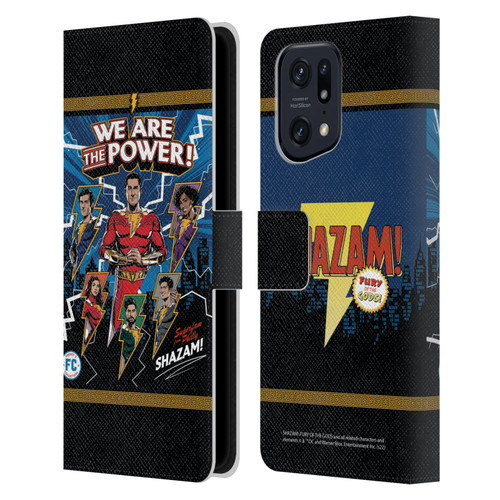 Shazam!: Fury Of The Gods Graphics Character Art Leather Book Wallet Case Cover For OPPO Find X5 Pro