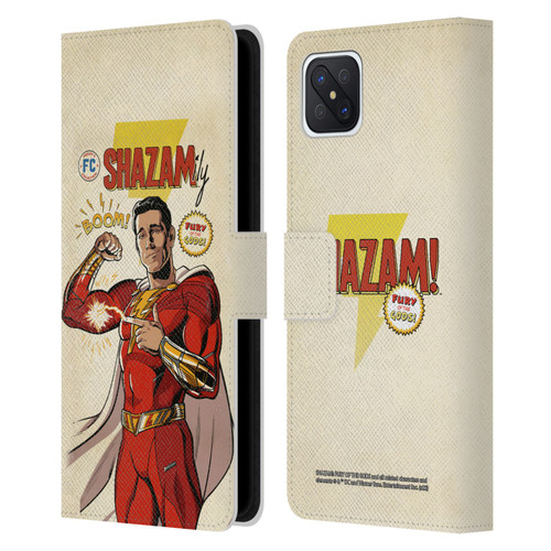 Shazam!: Fury Of The Gods Graphics Comic Leather Book Wallet Case Cover For OPPO Reno4 Z 5G