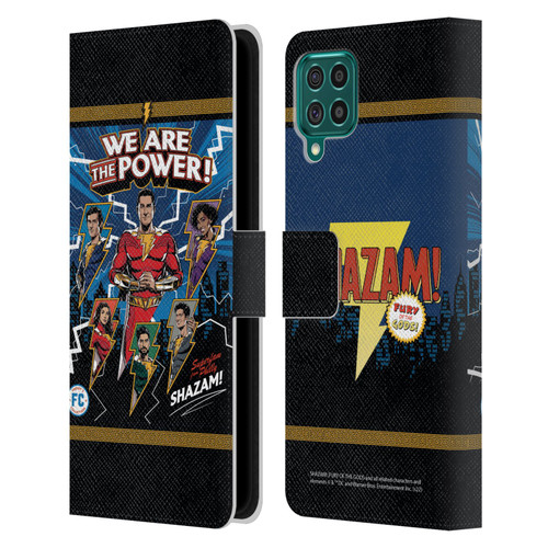 Shazam!: Fury Of The Gods Graphics Character Art Leather Book Wallet Case Cover For Samsung Galaxy F62 (2021)