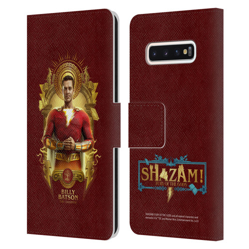 Shazam!: Fury Of The Gods Graphics Billy Leather Book Wallet Case Cover For Samsung Galaxy S10