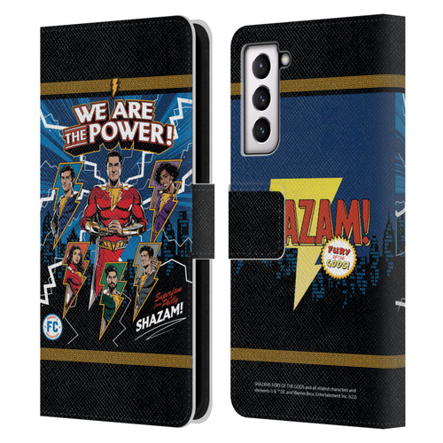 Shazam!: Fury Of The Gods Graphics Character Art Leather Book Wallet Case Cover For Samsung Galaxy S21 5G