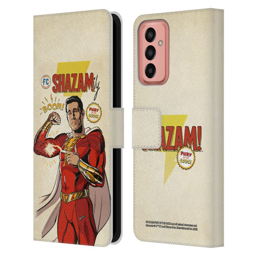 Shazam!: Fury Of The Gods Graphics Comic Leather Book Wallet Case Cover For Samsung Galaxy M13 (2022)