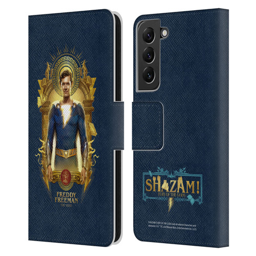 Shazam!: Fury Of The Gods Graphics Freddy Leather Book Wallet Case Cover For Samsung Galaxy S22+ 5G