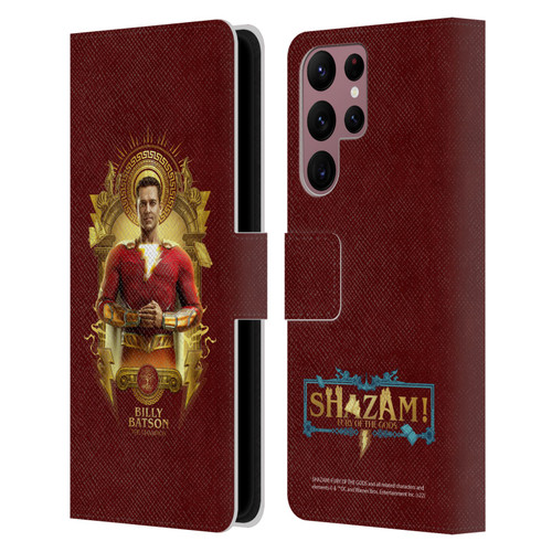 Shazam!: Fury Of The Gods Graphics Billy Leather Book Wallet Case Cover For Samsung Galaxy S22 Ultra 5G