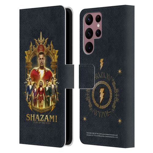 Shazam!: Fury Of The Gods Graphics Group Leather Book Wallet Case Cover For Samsung Galaxy S22 Ultra 5G