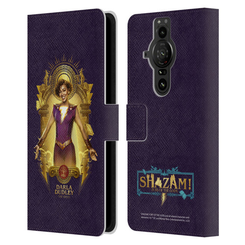 Shazam!: Fury Of The Gods Graphics Darla Leather Book Wallet Case Cover For Sony Xperia Pro-I