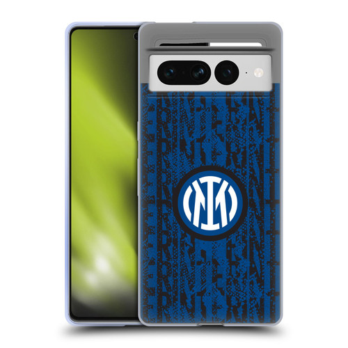 Fc Internazionale Milano Patterns Snake Wordmark Soft Gel Case for Google Pixel 7 Pro