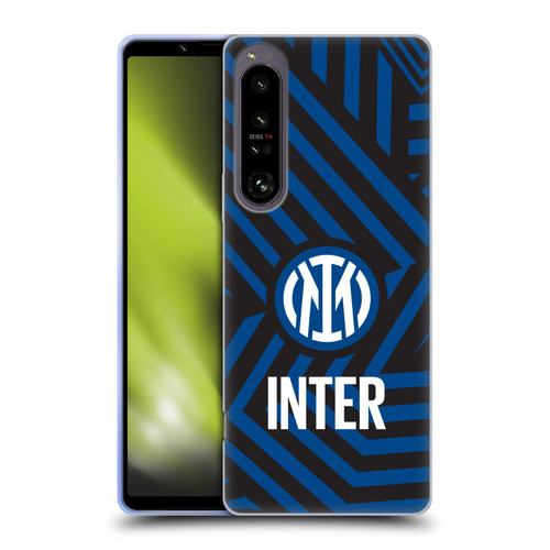 Fc Internazionale Milano Patterns Abstract 1 Soft Gel Case for Sony Xperia 1 IV