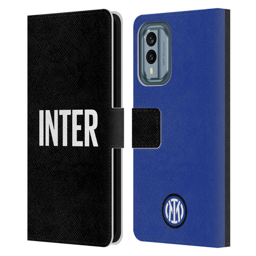 Fc Internazionale Milano Badge Inter Milano Logo Leather Book Wallet Case Cover For Nokia X30