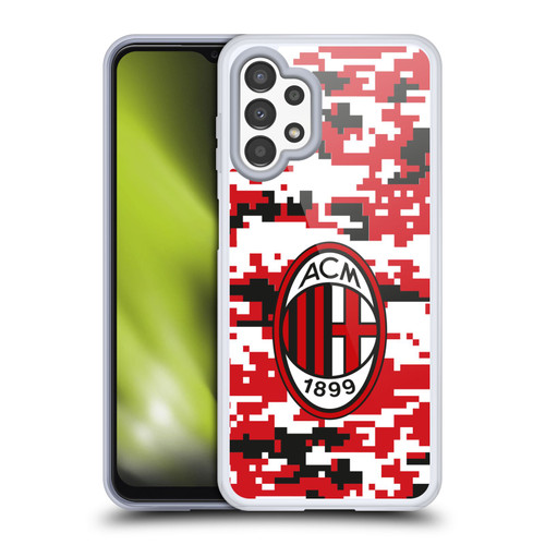 AC Milan Crest Patterns Digital Camouflage Soft Gel Case for Samsung Galaxy A13 (2022)