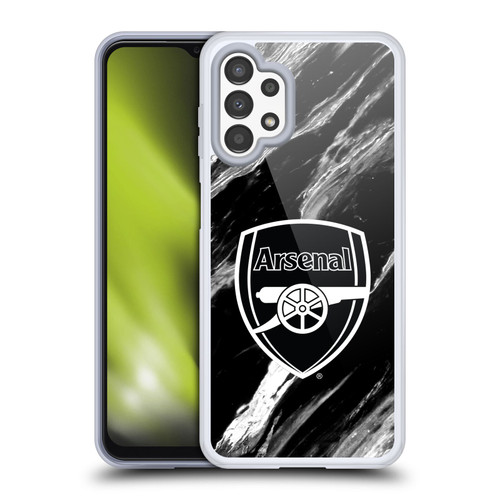 Arsenal FC Crest Patterns Marble Soft Gel Case for Samsung Galaxy A13 (2022)