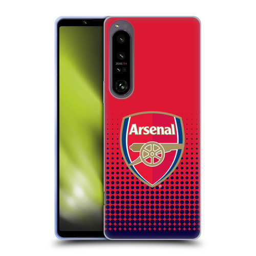 Arsenal FC Crest 2 Fade Soft Gel Case for Sony Xperia 1 IV