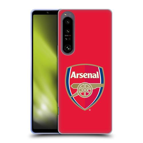 Arsenal FC Crest 2 Full Colour Red Soft Gel Case for Sony Xperia 1 IV