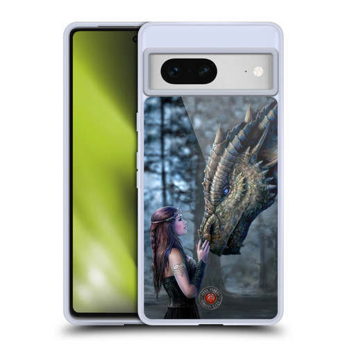 Anne Stokes Dragon Friendship Once Upon A Time Soft Gel Case for Google Pixel 7