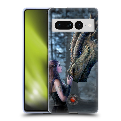 Anne Stokes Dragon Friendship Once Upon A Time Soft Gel Case for Google Pixel 7 Pro