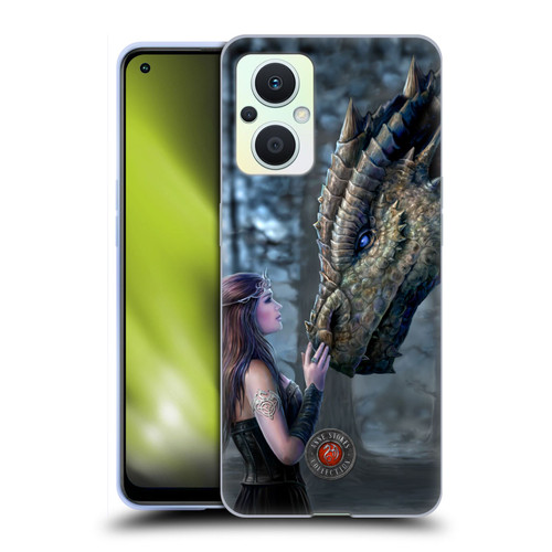 Anne Stokes Dragon Friendship Once Upon A Time Soft Gel Case for OPPO Reno8 Lite