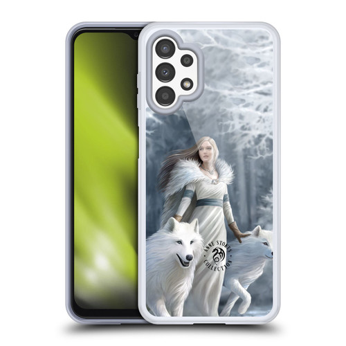 Anne Stokes Wolves Winter Guardians Soft Gel Case for Samsung Galaxy A13 (2022)