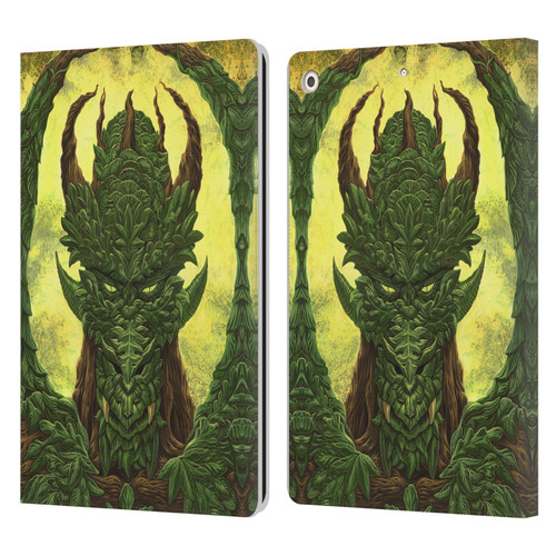Ed Beard Jr Dragons Green Guardian Greenman Leather Book Wallet Case Cover For Apple iPad 10.2 2019/2020/2021