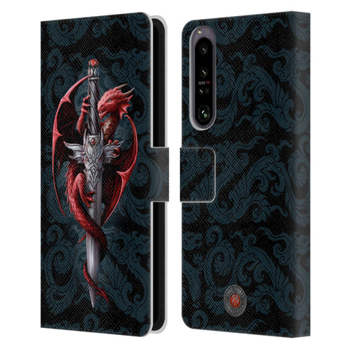 Anne Stokes Dragons Dagger Leather Book Wallet Case Cover For Sony Xperia 1 IV