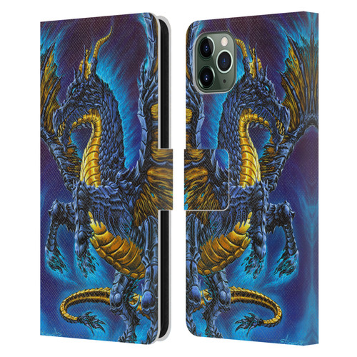 Ed Beard Jr Dragons Mare Leather Book Wallet Case Cover For Apple iPhone 11 Pro Max