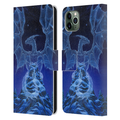 Ed Beard Jr Dragons Winter Spirit Leather Book Wallet Case Cover For Apple iPhone 11 Pro Max