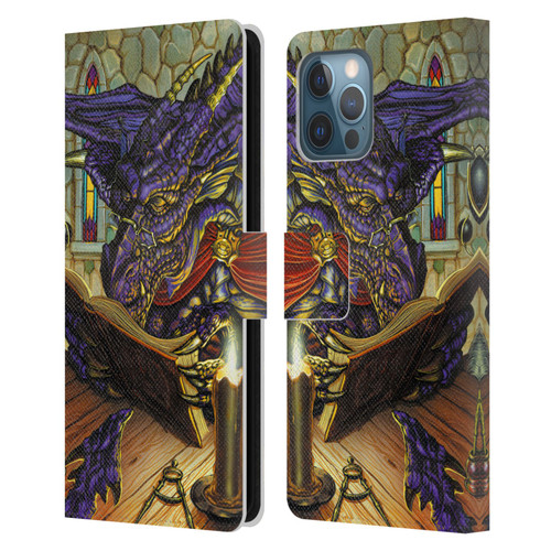 Ed Beard Jr Dragons A Good Book Leather Book Wallet Case Cover For Apple iPhone 12 Pro Max
