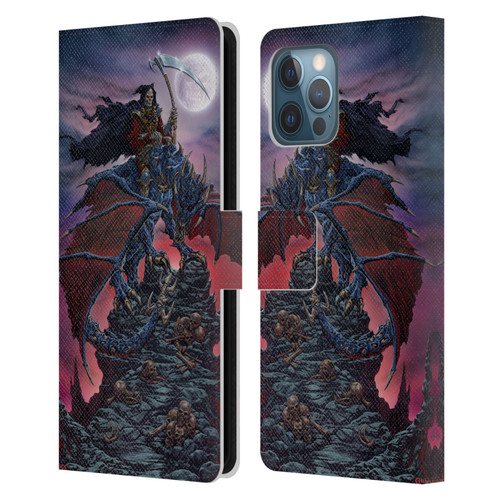 Ed Beard Jr Dragons Reaper Leather Book Wallet Case Cover For Apple iPhone 12 Pro Max