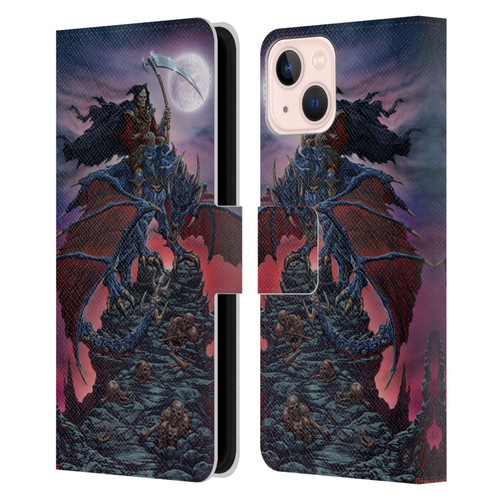 Ed Beard Jr Dragons Reaper Leather Book Wallet Case Cover For Apple iPhone 13