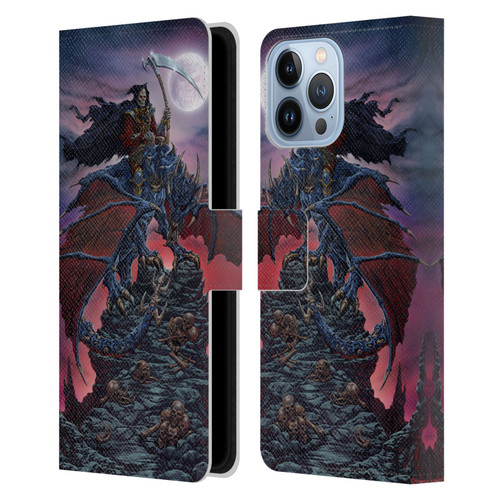 Ed Beard Jr Dragons Reaper Leather Book Wallet Case Cover For Apple iPhone 13 Pro Max