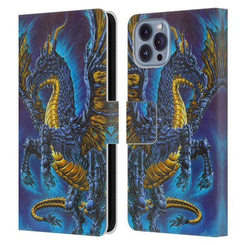 Ed Beard Jr Dragons Mare Leather Book Wallet Case Cover For Apple iPhone 14