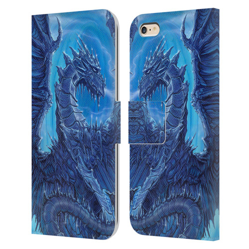 Ed Beard Jr Dragons Glacier Leather Book Wallet Case Cover For Apple iPhone 6 Plus / iPhone 6s Plus