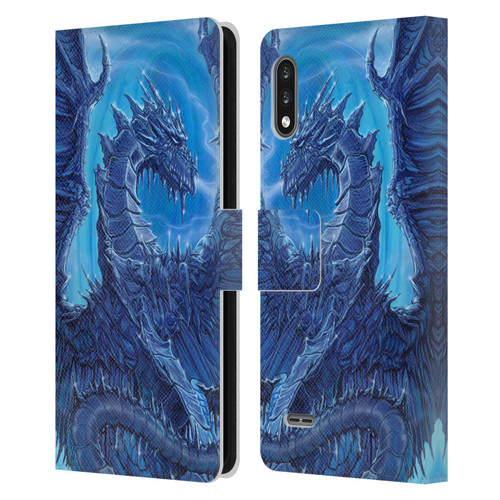 Ed Beard Jr Dragons Glacier Leather Book Wallet Case Cover For LG K22