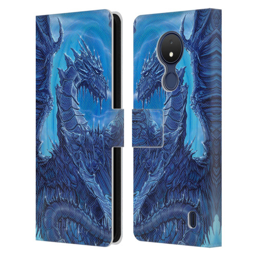 Ed Beard Jr Dragons Glacier Leather Book Wallet Case Cover For Nokia C21