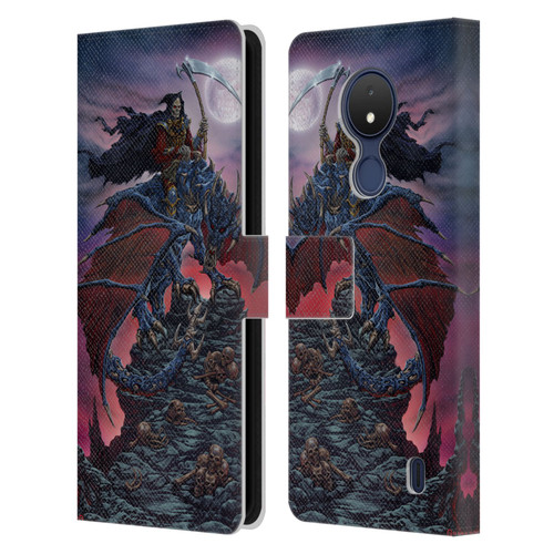 Ed Beard Jr Dragons Reaper Leather Book Wallet Case Cover For Nokia C21