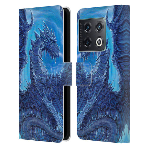 Ed Beard Jr Dragons Glacier Leather Book Wallet Case Cover For OnePlus 10 Pro