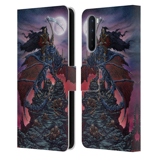 Ed Beard Jr Dragons Reaper Leather Book Wallet Case Cover For OnePlus Nord 5G