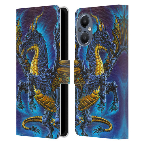 Ed Beard Jr Dragons Mare Leather Book Wallet Case Cover For OnePlus Nord N20 5G