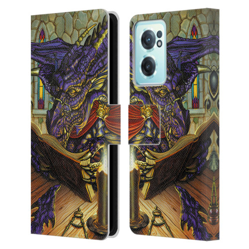 Ed Beard Jr Dragons A Good Book Leather Book Wallet Case Cover For OnePlus Nord CE 2 5G