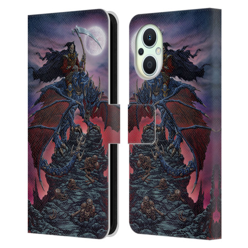 Ed Beard Jr Dragons Reaper Leather Book Wallet Case Cover For OPPO Reno8 Lite