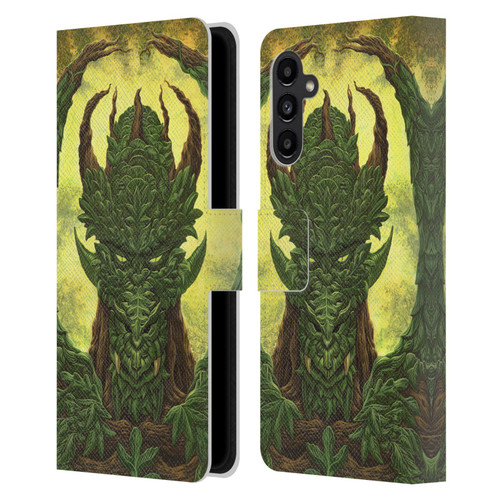 Ed Beard Jr Dragons Green Guardian Greenman Leather Book Wallet Case Cover For Samsung Galaxy A13 5G (2021)
